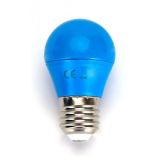 Lampada led 4W E27 esferica azul