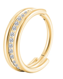 Argola New York 10mm Gold 