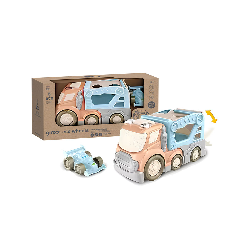 GIROS ECO CAMIÃO TRANSPORTE COM CARRINHO 30 CM