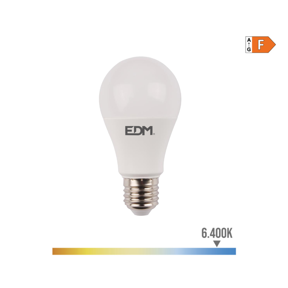 Lâmpada Led C/Sensor Presença Crepúsculo E27 12W 6400K LUZ FRIA Ø6x11cm EDM