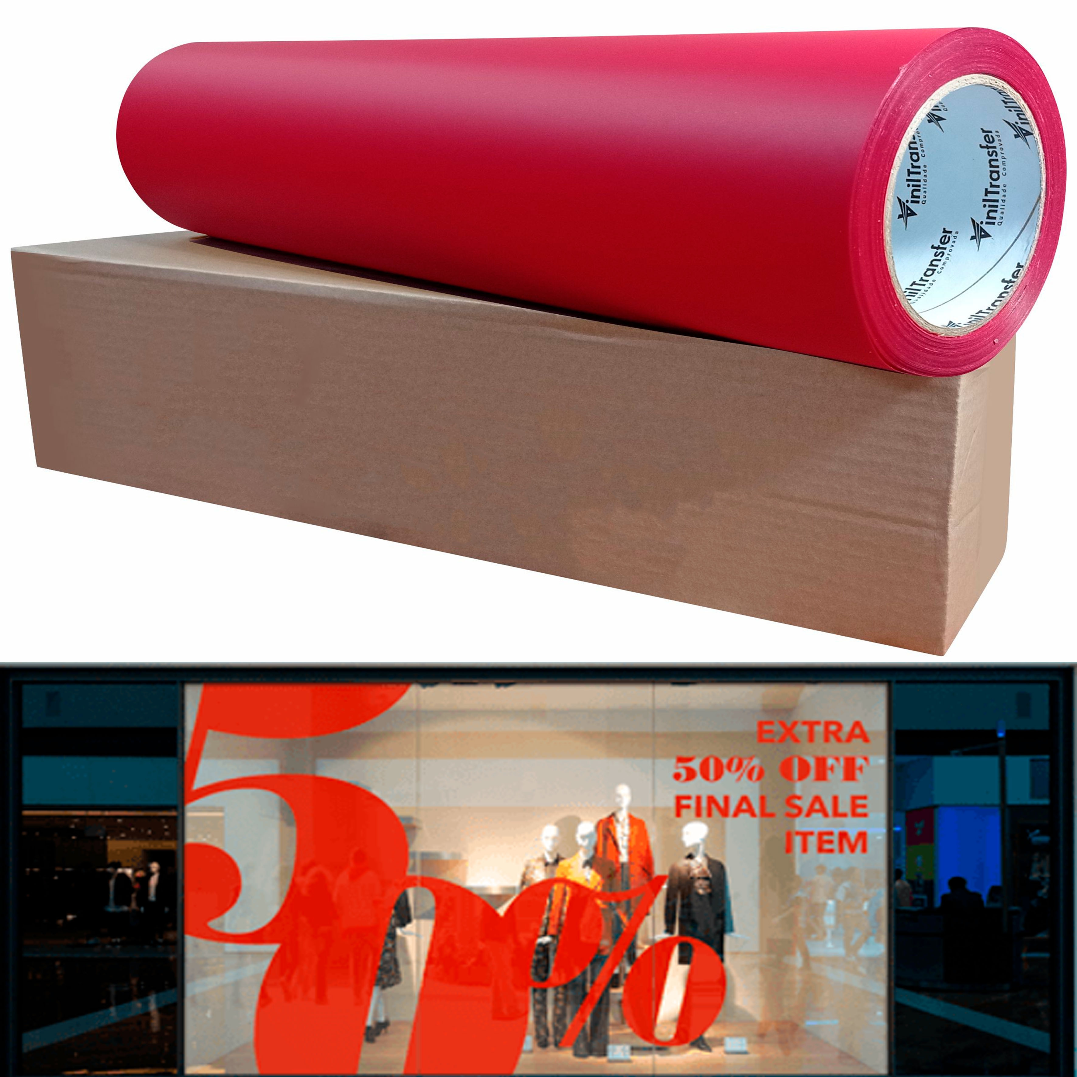 VINIL RECORTE VERMELHO 160G 1. 2