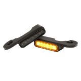PISCA FRENTE LED HOMOLGADO PRETO DA HEINZ BIKE 2unid.