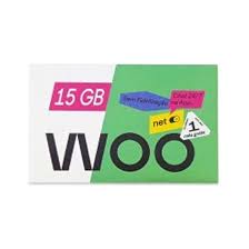 Cartão Sim Woo 25gb 15gb+10gb 500min/Sms 15€/Mes