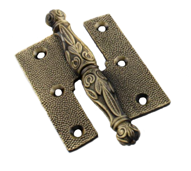 Dobradiça 502x2 1/2 ESQ Bal.Rustica Dourada Zamack