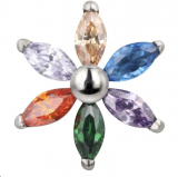 Piercing Flor Air Colors