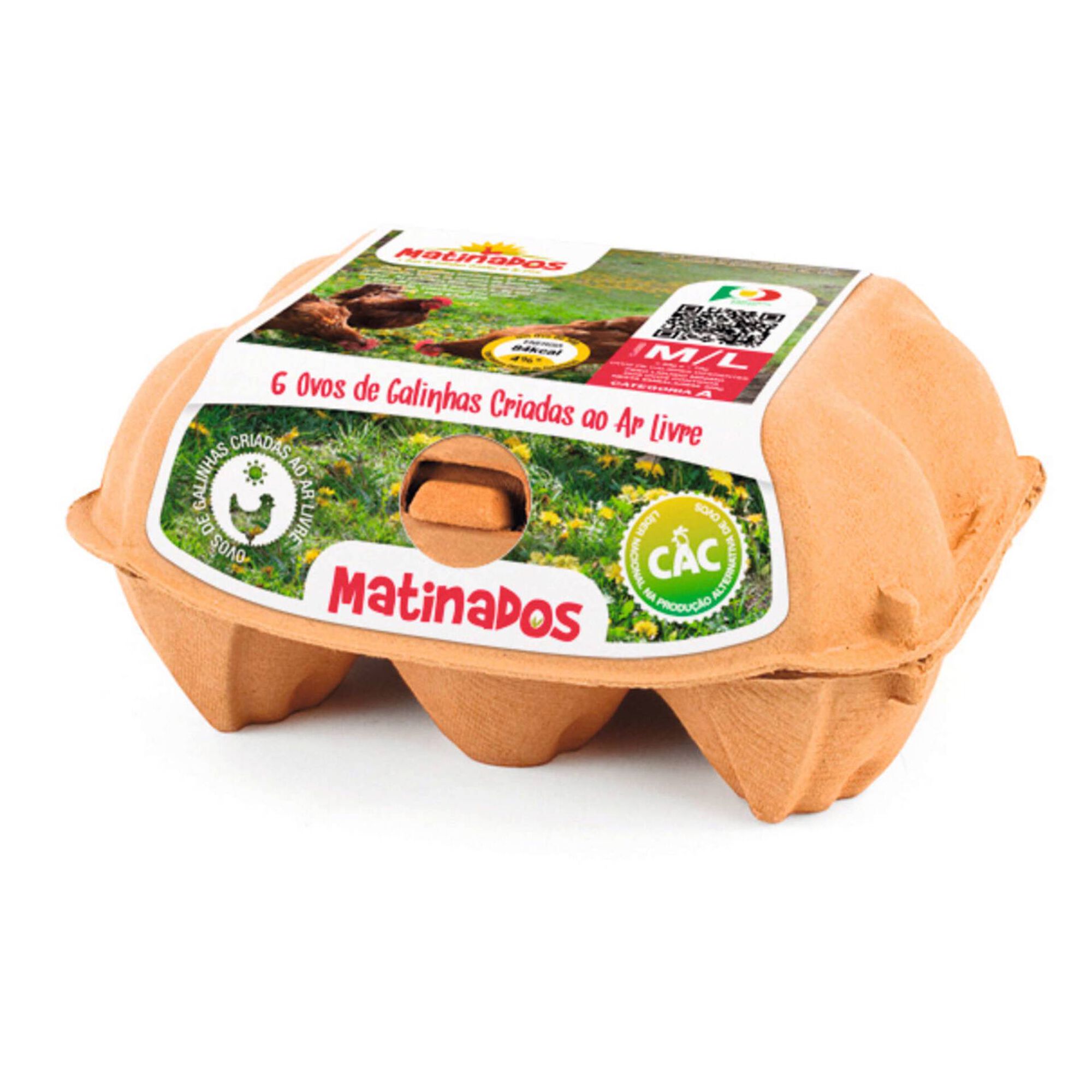 Ovos de Ar Livre M/L - cx 6 unidades