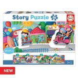 Story Puzzles 26 Pcs - Veiculos na Cidade