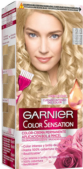 garnier- color sensation 9.13 louro muito claro bege