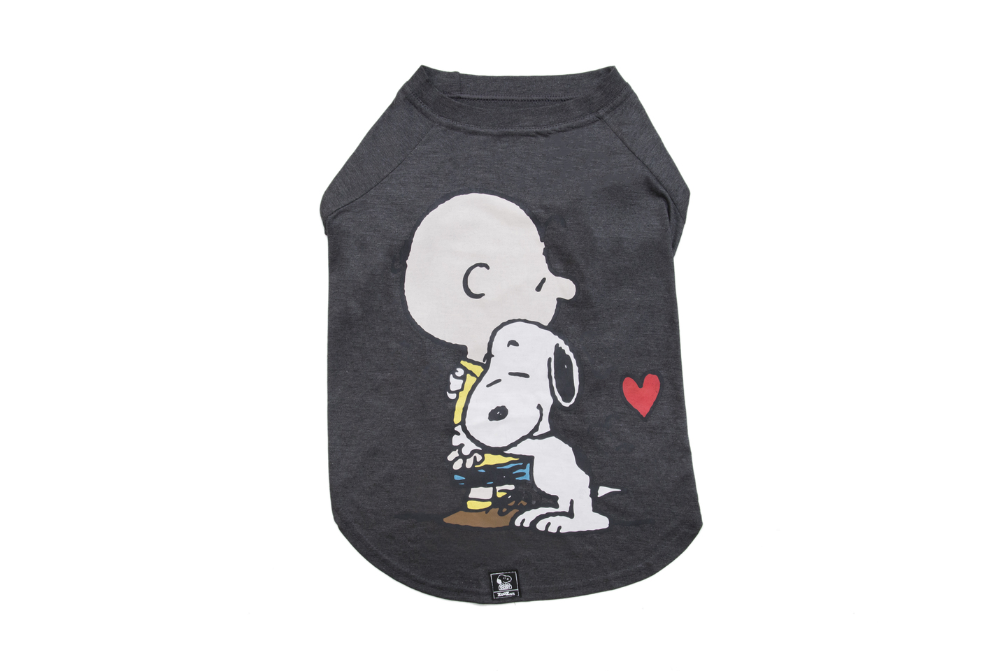 T-shirt Charlie Brown Hug Grafite - M