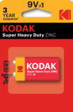 Kodak ZINC extra heavy duty 9V battery (1 pack)