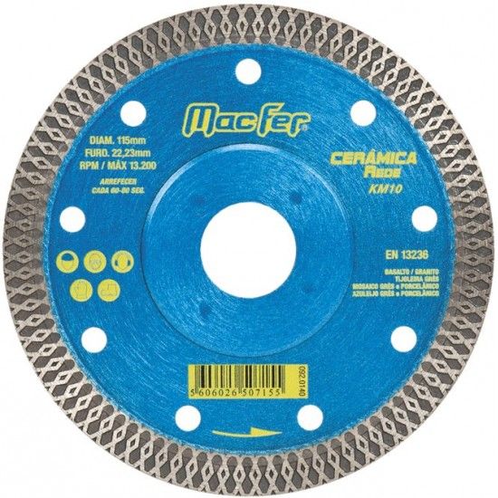 Disco 115mm Diam.Ceramico Rede MacFer