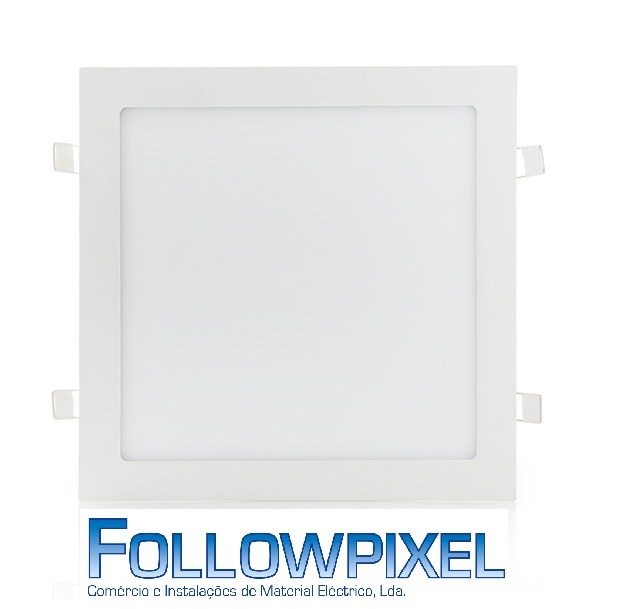 Painel led quadrado slimline 25W 2180Lm 4200K branco natural