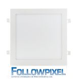 Painel led quadrado slimline 25W 2180Lm 4200K branco natural