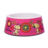 Comedouro Melamina Pink Flower - S