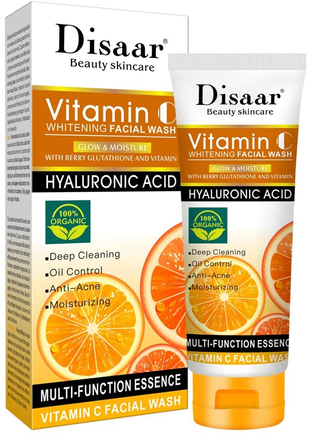 DISAAR GEL DE LIMPEZA FACIAL, À BASE DE VITAMINA C E ÁCIDO HIALURÔNICO