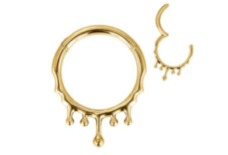 Argola Lisa Honey Gold