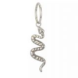 Argola Segmentada com pendente de  Cobra