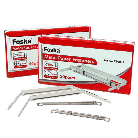 8cm metal Paper Fasteners tin-coated