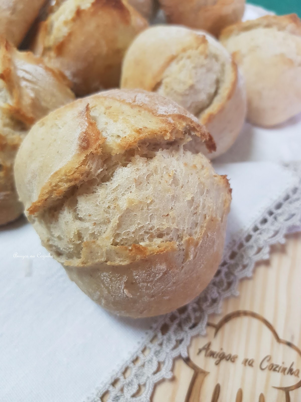 Bolinhas de pão caseiro