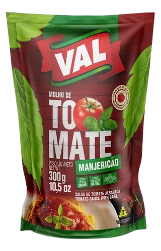 MOLHO TOMATE MANJERICÃO VAL 300G