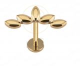 Piercing Folhas Gold