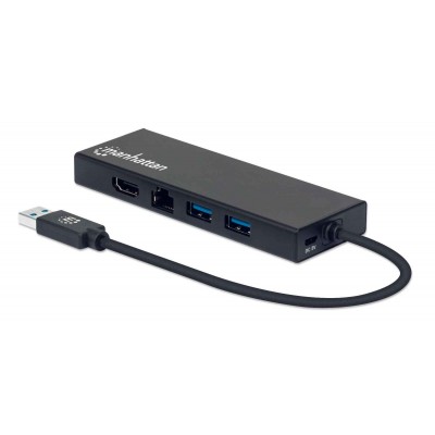 ADAPT USB-A (M) PARA HDMI (F), VGA (F) RJ45 ... MANHATTAN