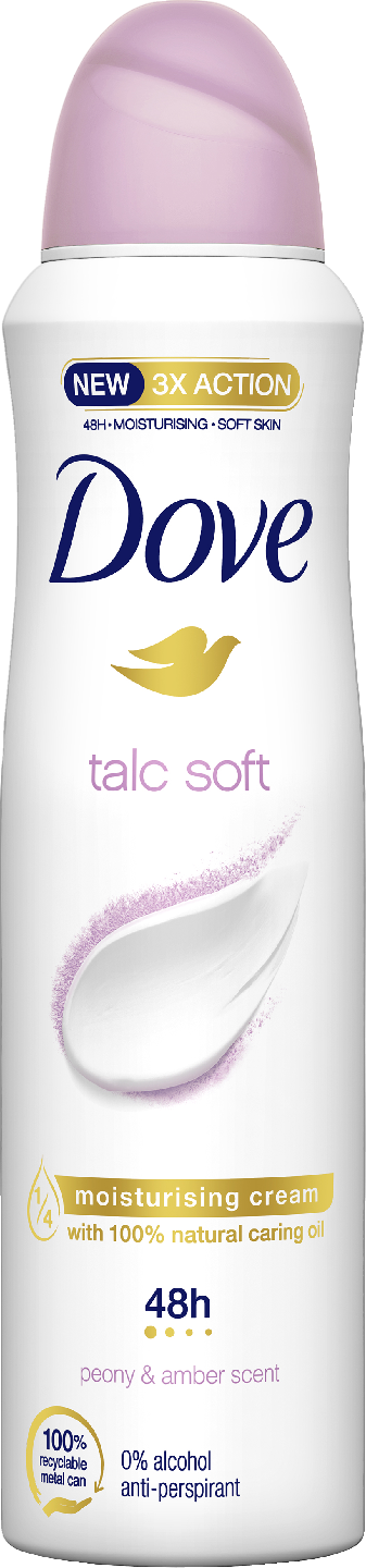 Dove Deo Spray Talc Soft 150 ml