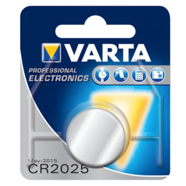 PILHA LITÍO BOTÃO CR2025 3V VARTA