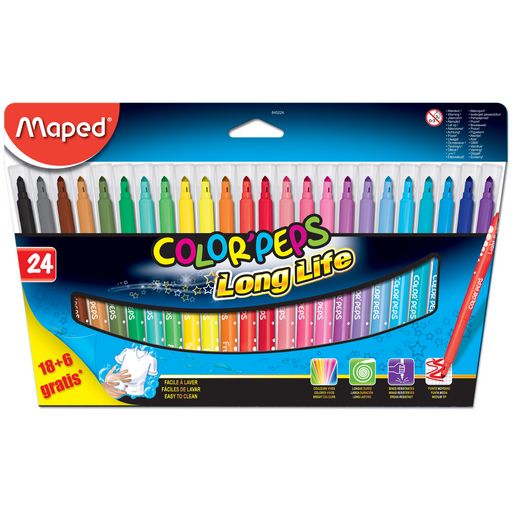 MARCADOR COLOR PEPS 18+6 MAPED