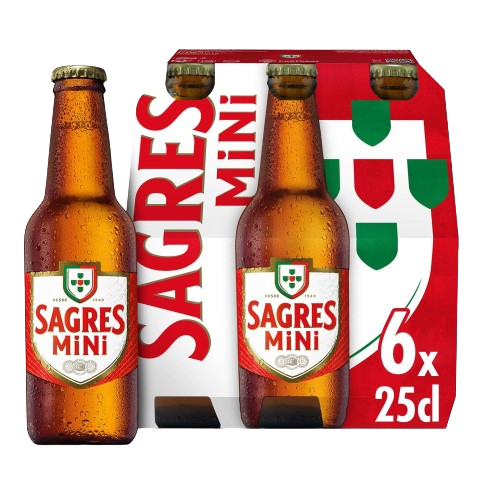 CERVEJA SAGRES MINI TP 6X250ML