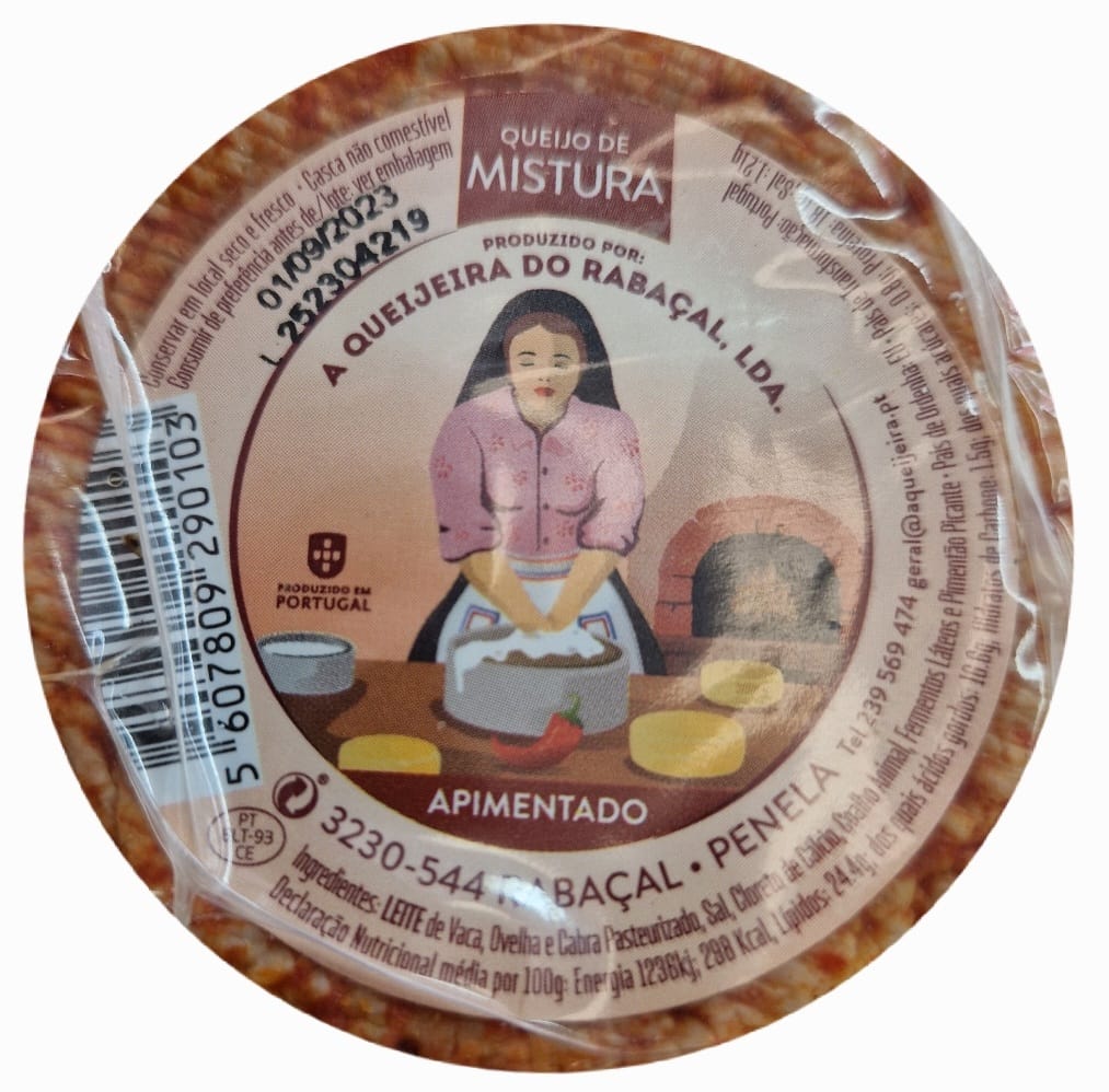 QUEIJO MISTURA QUEIJEIRA DO RABAÇAL APIMENTADO