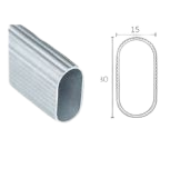 Perfil Varão Central de roupeiro por metro