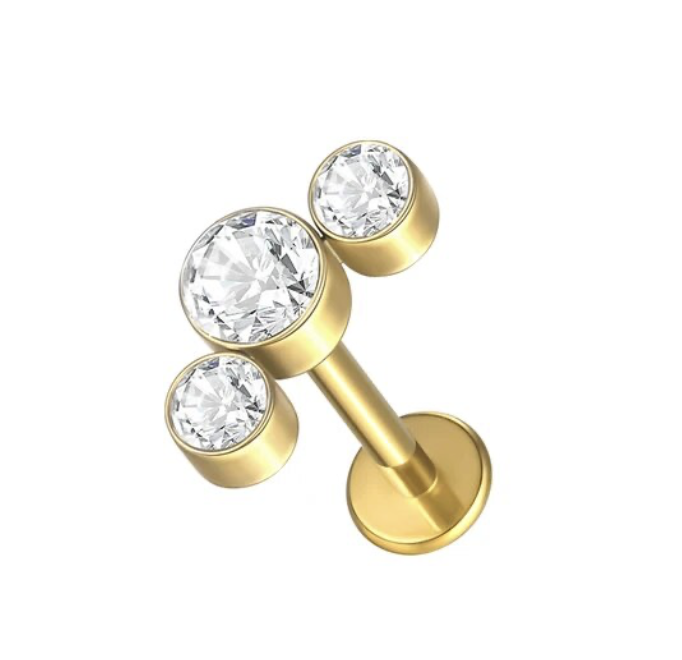 Piercing Ponto de luz triplo Goold
