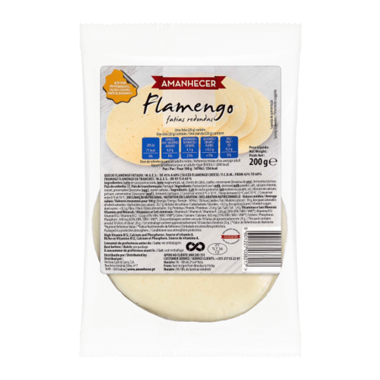 QUEIJO AMANH FLAMENGO FATEADO RED 200GR
