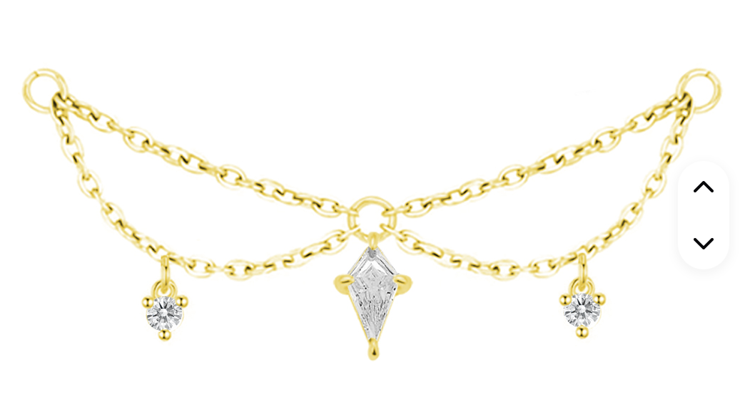 Corrente MASK 2,5 Gold com CZ 