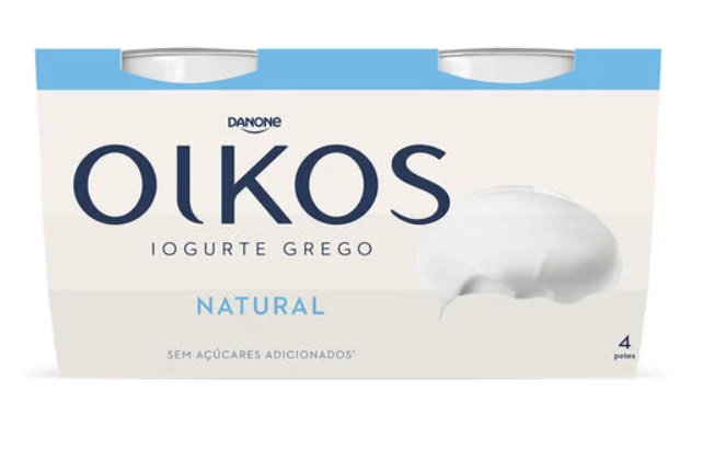 Iogurte Sólido Grego Oikos Natural 4 X110 G