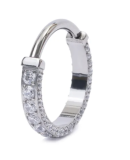 Argola cravejada dos 3 lados 8mm