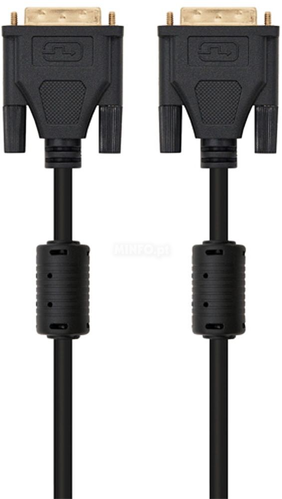 DVI-D CABLE 24+1 M/M WITH FERRITE CORES, 2560x1600p, CU