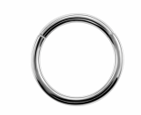 Argola Lisa Segmentada Titânio 