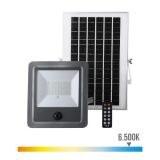 FOCO PROJETOR SOLAR C/ SENSOR 100W 1200LM 6500K