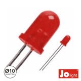 Led difuso de alto brilho 3.2VDC Ø10mm vermelho