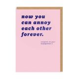 GREETING CARD ANNOY EACH OTHER FOREVER OHH DEER