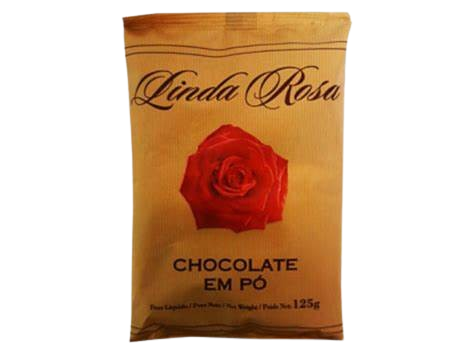 CHOC. PÓ LINDA ROSA SAQ. 125G