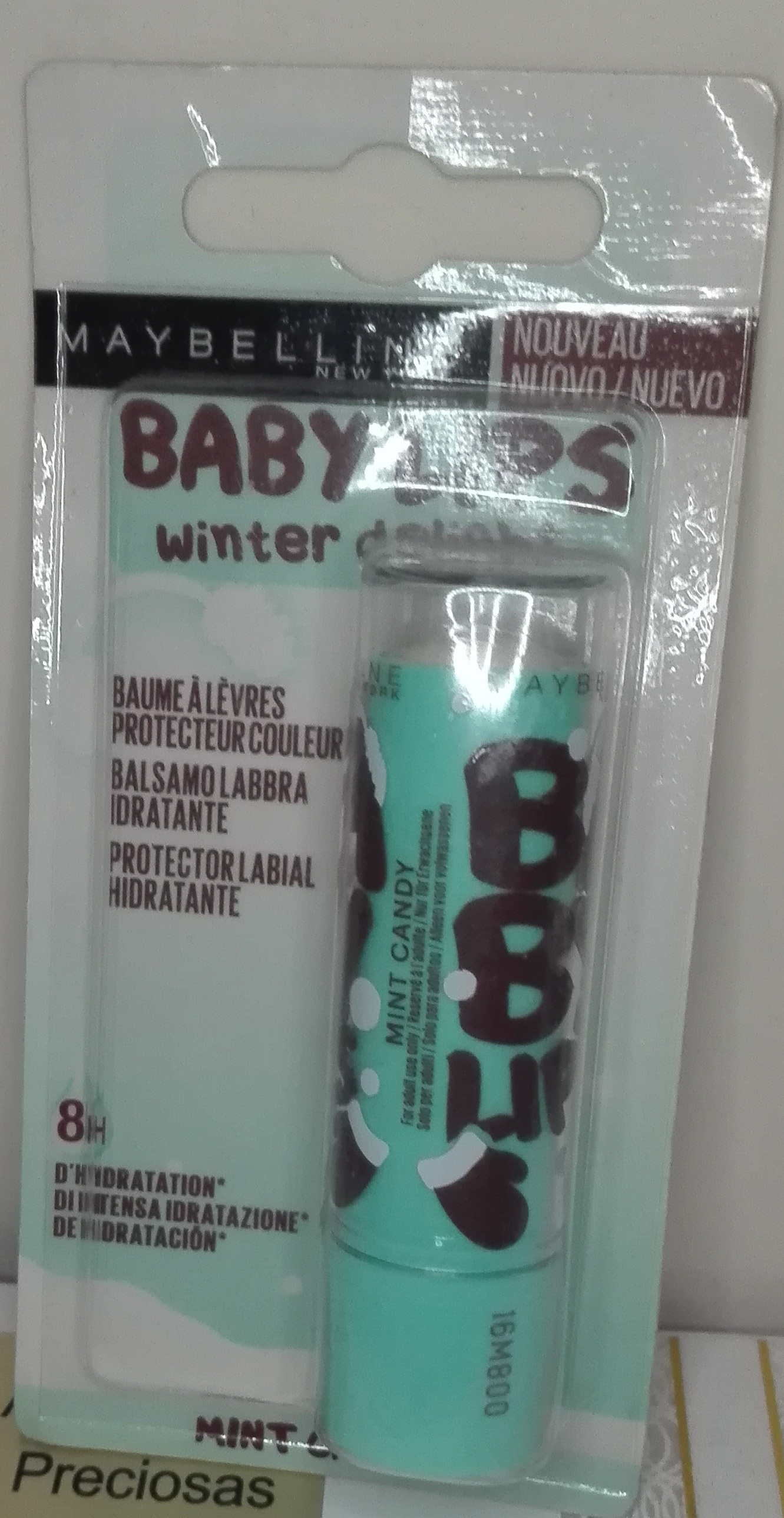 maquillaje labios(baby lips winter delight- baby lips: mint candy)