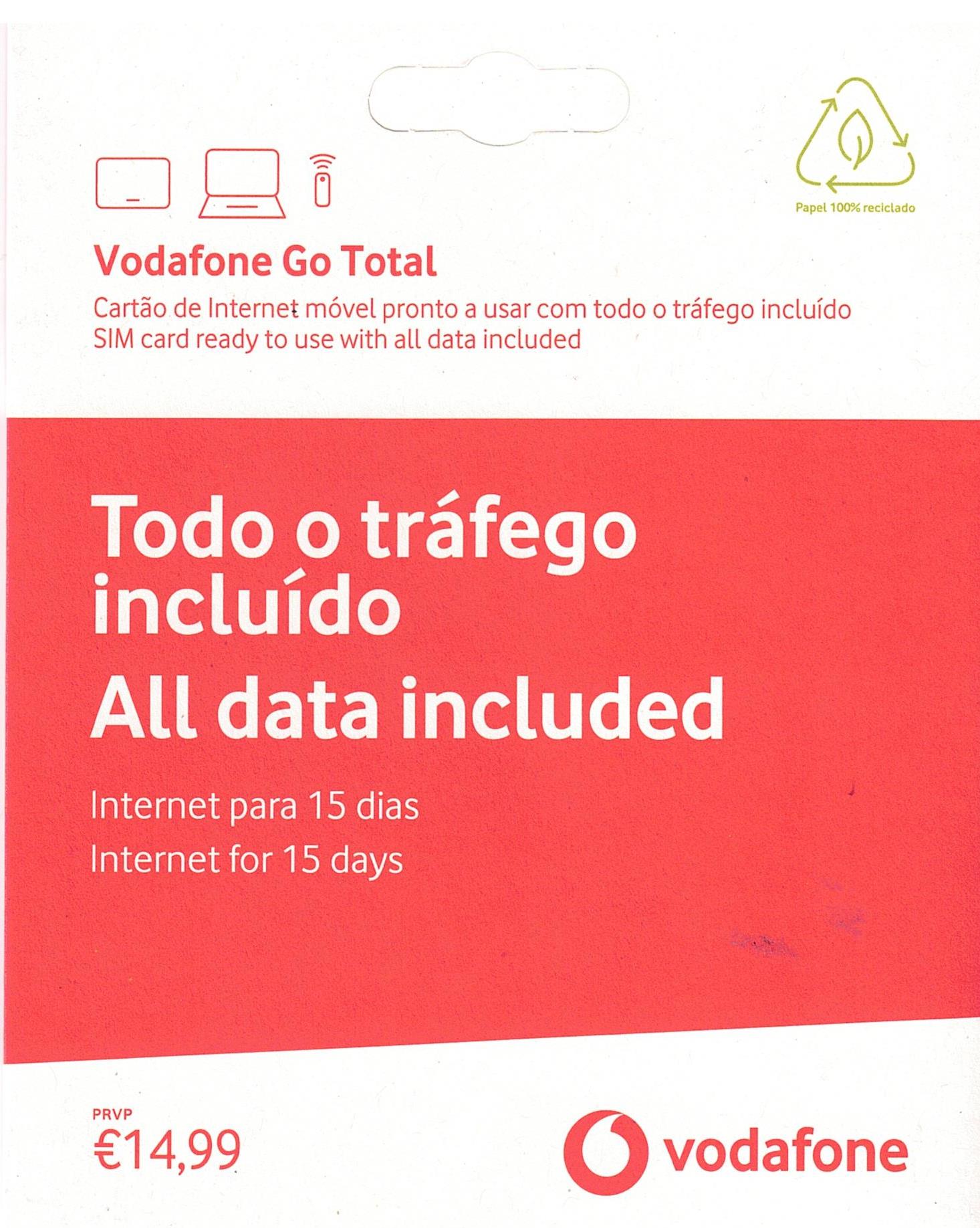 Cartão Vodafone GO Total