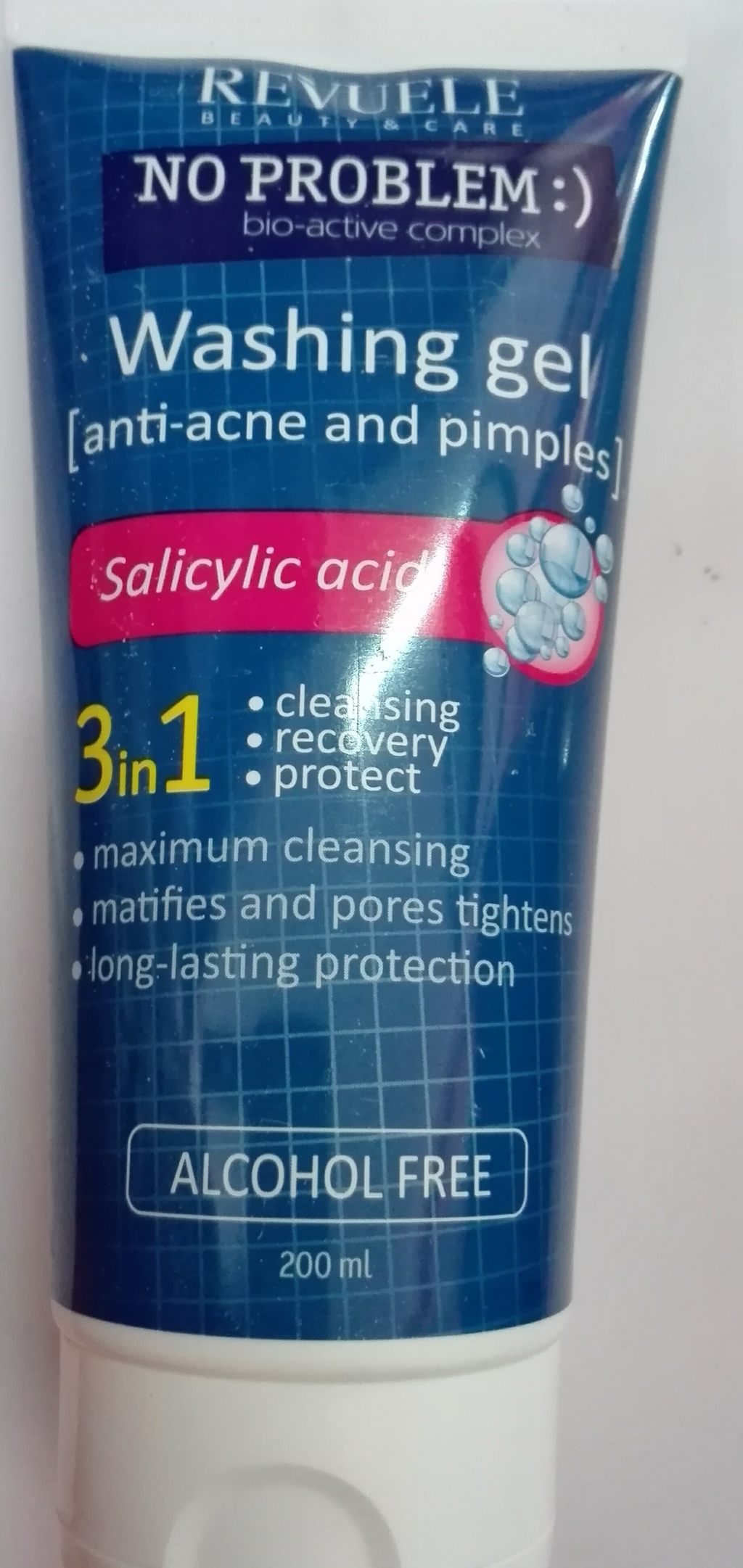 revuelle-gel de limpeza 3 in1 com acido salicilico no problem