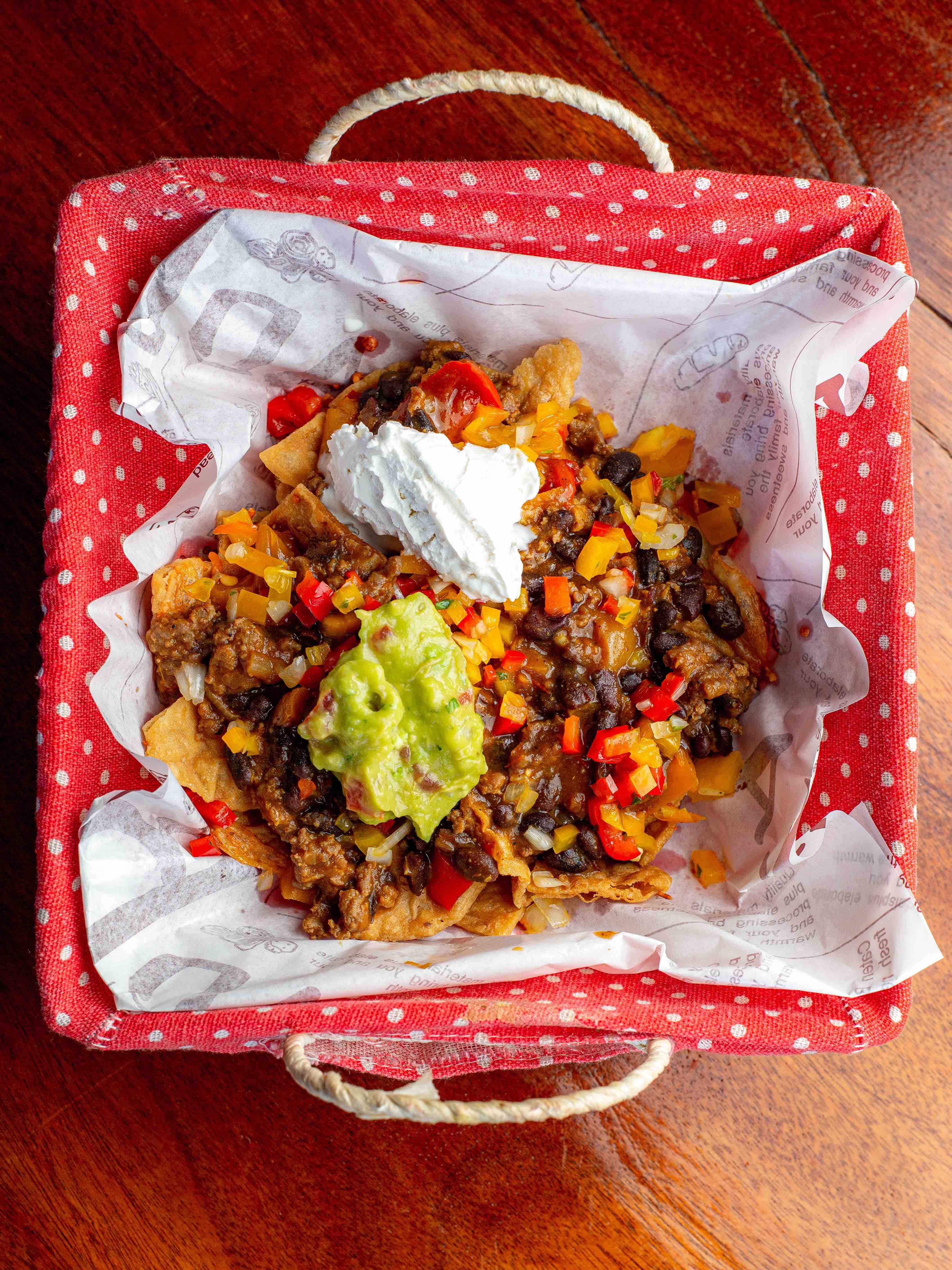 Nachos com carne