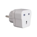 Adaptador Inglês C/T/TL 16A 250V Branco