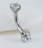 Piercing Banana Brilho 8mm