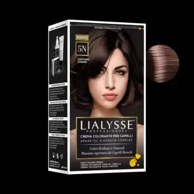 Creme Colorante para Cabelo 5N Castanho Claro Lialysse